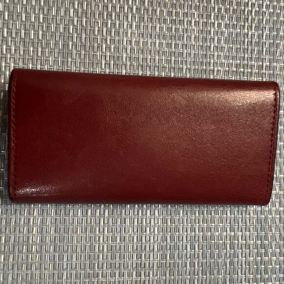 Must de Cartier 4- Key Holder Burgundy Calfskin Case - Picture 2 of 3